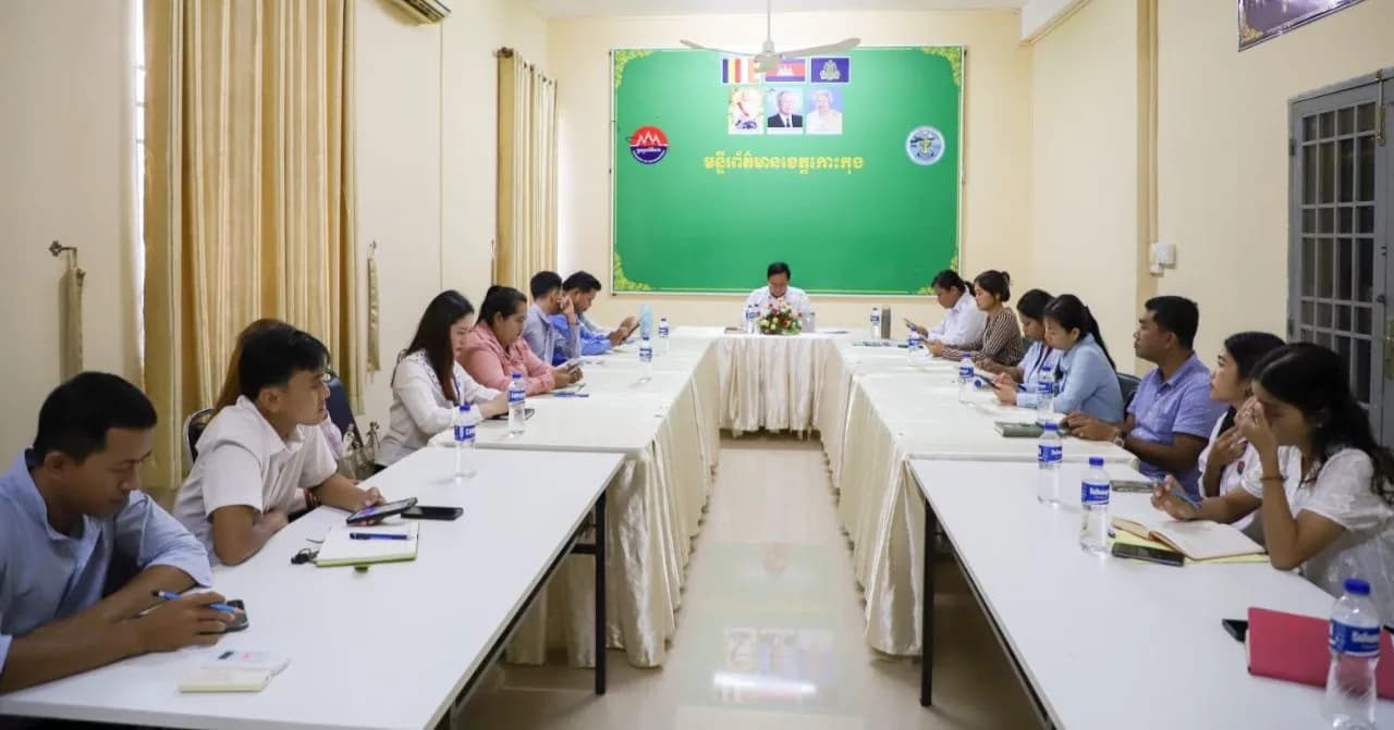 មន្ទីរព័ត៌មានខេត្តកោះកុង ពិភាក្សាបែងចែកតួនាទីភារកិច្ចដល់ក្រុមការងារត្រៀមផ្សព្វផ្សាយយុទ្ធនាការ «និយាយថាទេចំពោះព័ត៌មានក្លែងក្លាយ»ជំហានទី២
