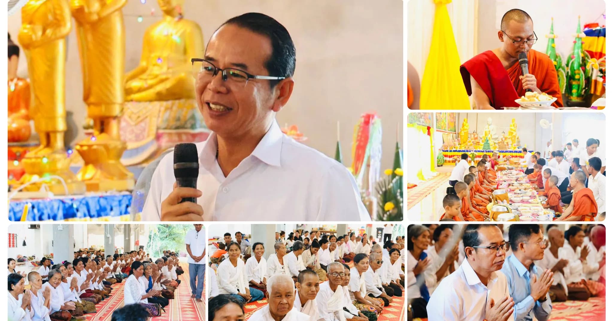 អភិបាលស្រុកស្ទោង ដឹកនាំសហការីចូលរួមកាន់បិណ្ឌទី១២ តាមប្រពៃណីព្រះពុទ្ធសាសនានៅឃុំពពក ជាមួយពលរដ្ឋ