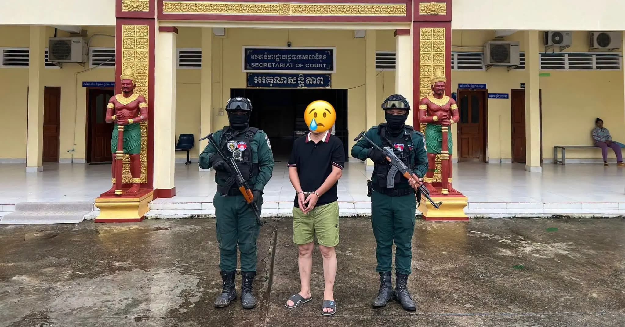 ជនជាតិចិន២នាក់រត់គេចខ្លួនទីឃុំឃាំង ត្រូវបានចាប់ឃាត់ខ្លួនមកស្នងការនគរបាលខេត្តកោះកុងវិញហើយ