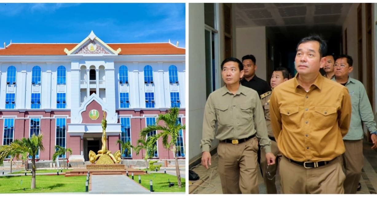 អភិបាលខេត្តកំពង់ចាម អញ្ជើញចុះពិនិត្យវឌ្ឍនភាពការងារសាងសង់អគាររដ្ឋបាលសាលាខេត្ត(ថ្មី) សម្រេចបានប្រមាណ៩០ភាគរយ ដែលគ្រោងនឹងសម្ពោធ នៅចុងឆ្នាំ ២០២៦